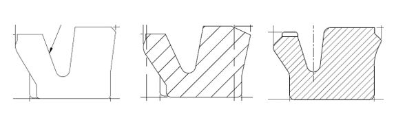 Piston seal profile NZ8 